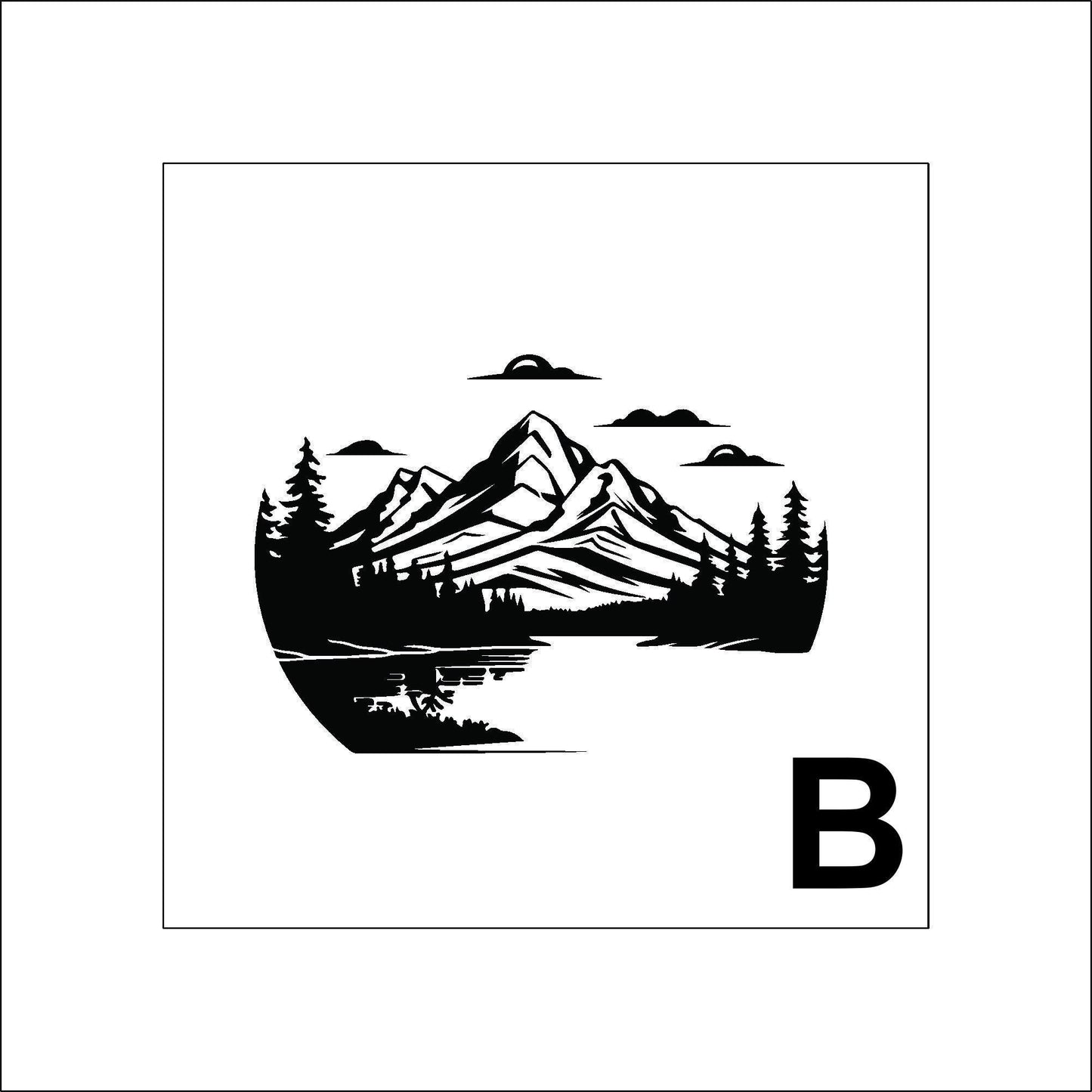 Mountain Travel Sticker Decal for Planners, laptops, tumblers, cars, walls, mirrors, notebooks, phones, etc. 3TRVL