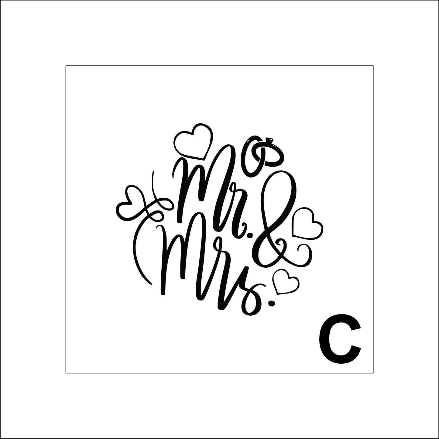 Wedding Sticker Decal for Planners, laptops, tumblers, cars, walls, mirrors, notebooks, phones, etc. 4LUV
