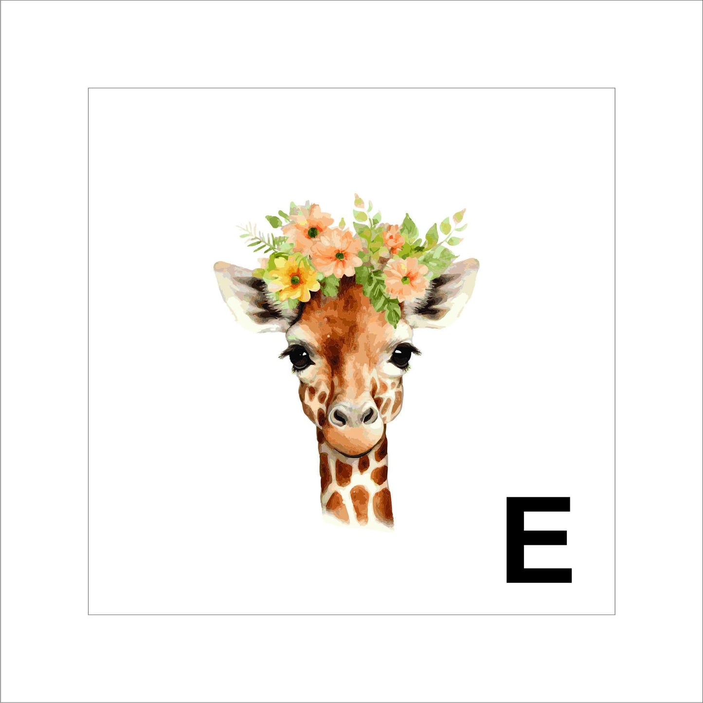 Animals with Floral Crowns Sticker Decal for Planners, laptops, tumblers, cars, walls, mirrors, notebooks, phones, etc. 41ANML