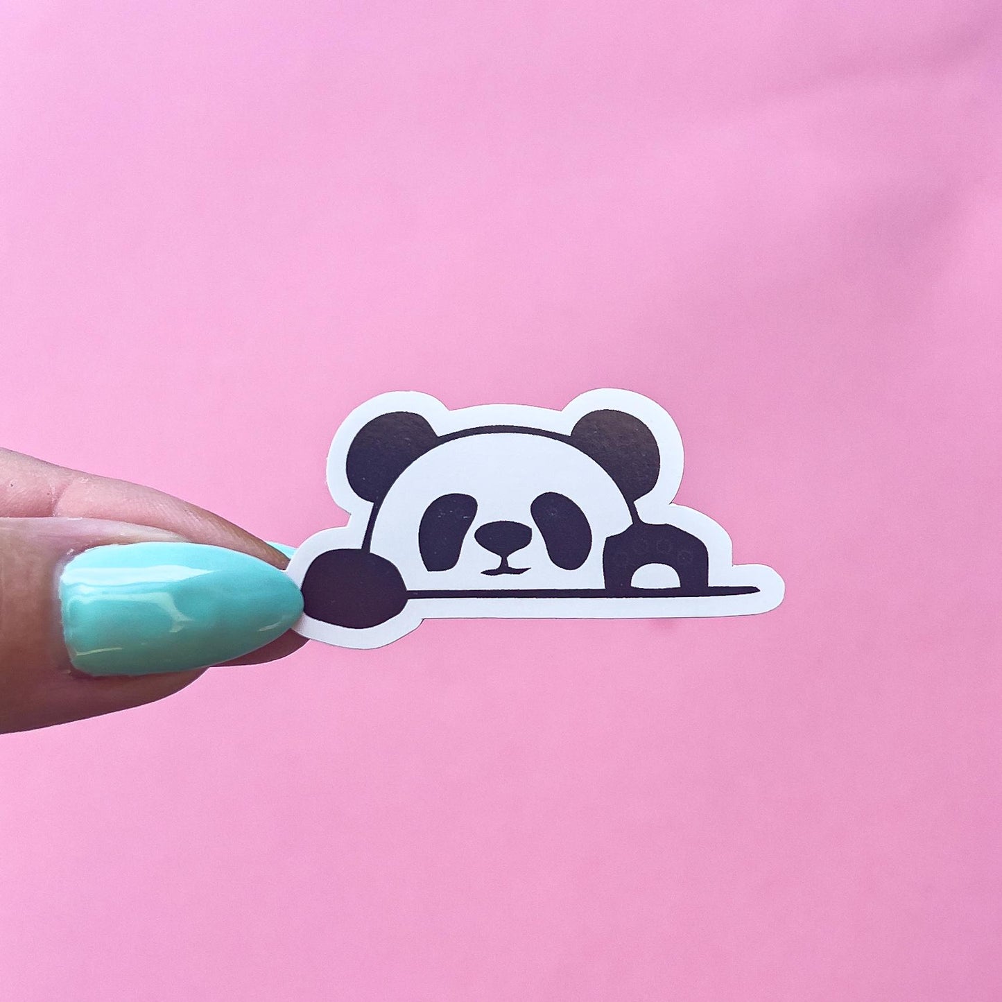 Panda Bear Sticker Decal for Planners, laptops, tumblers, cars, walls, mirrors, notebooks, phones, etc. 18ANML
