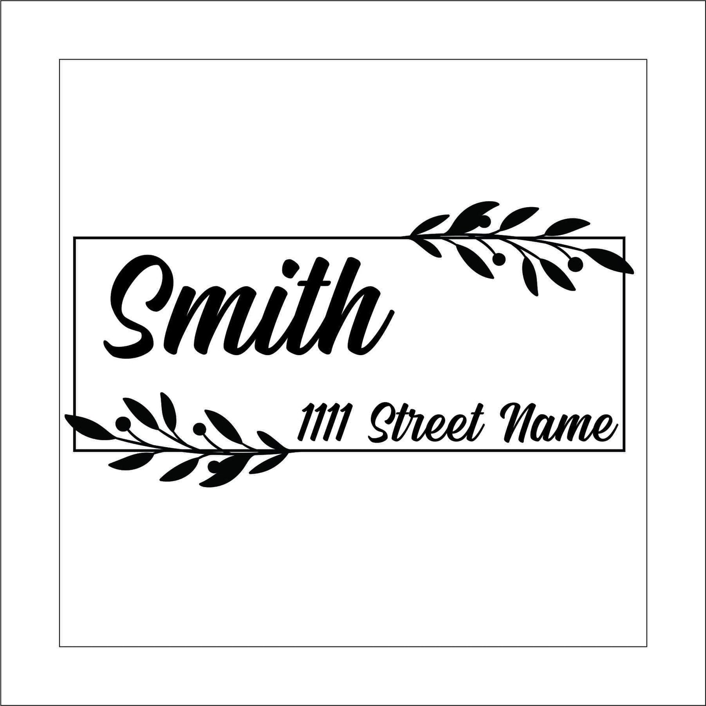 Custom Name Mailbox Sticker Decal for Planners, laptops, tumblers, cars, walls, mirrors, notebooks, phones, etc. 2BOX