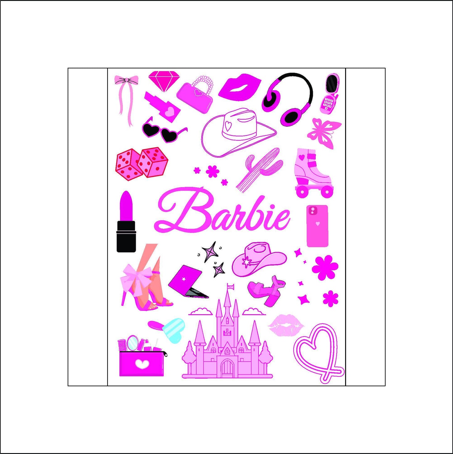 Doll Dream Stickers laptop sticker, funny sticker, laptop decal, tumbler sticker, water bottle sticker, water bottle decal 34PKG