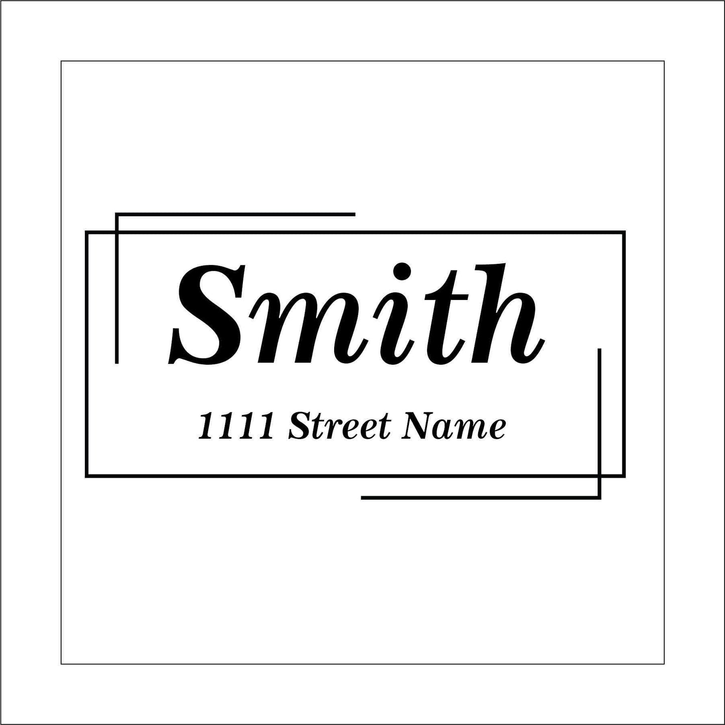 Custom Name Mailbox Sticker Decal for Planners, laptops, tumblers, cars, walls, mirrors, notebooks, phones, etc. 6BOX
