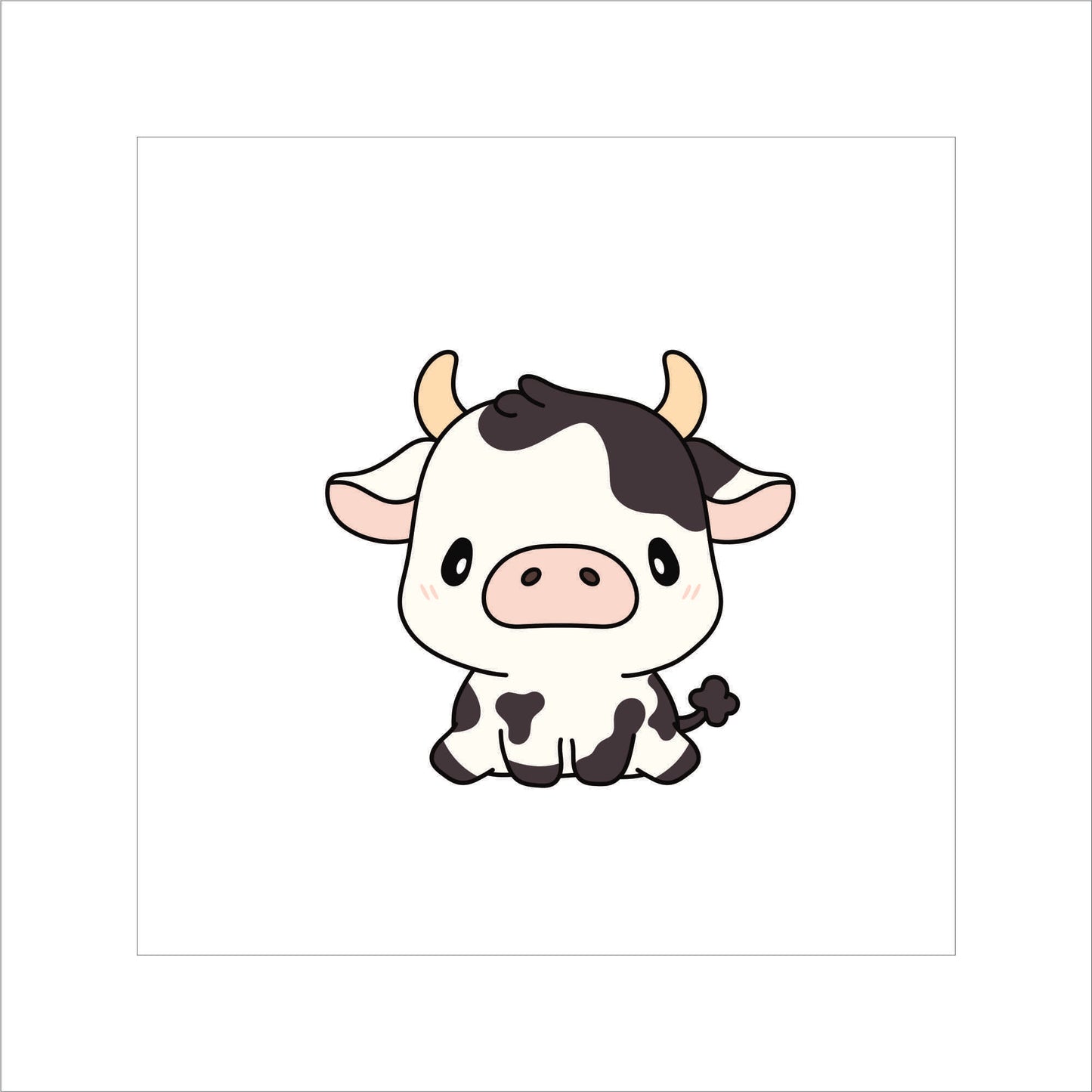 Cow and Highland Cow Sticker Decal for Planners, laptops, tumblers, cars, walls, mirrors, notebooks, phones, etc. 46ANML