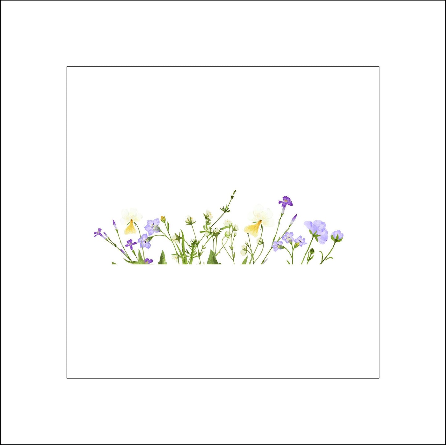 Flower Border Sticker Decal for Planners, laptops, tumblers, cars, walls, mirrors, notebooks, phones, etc. 4BRDR