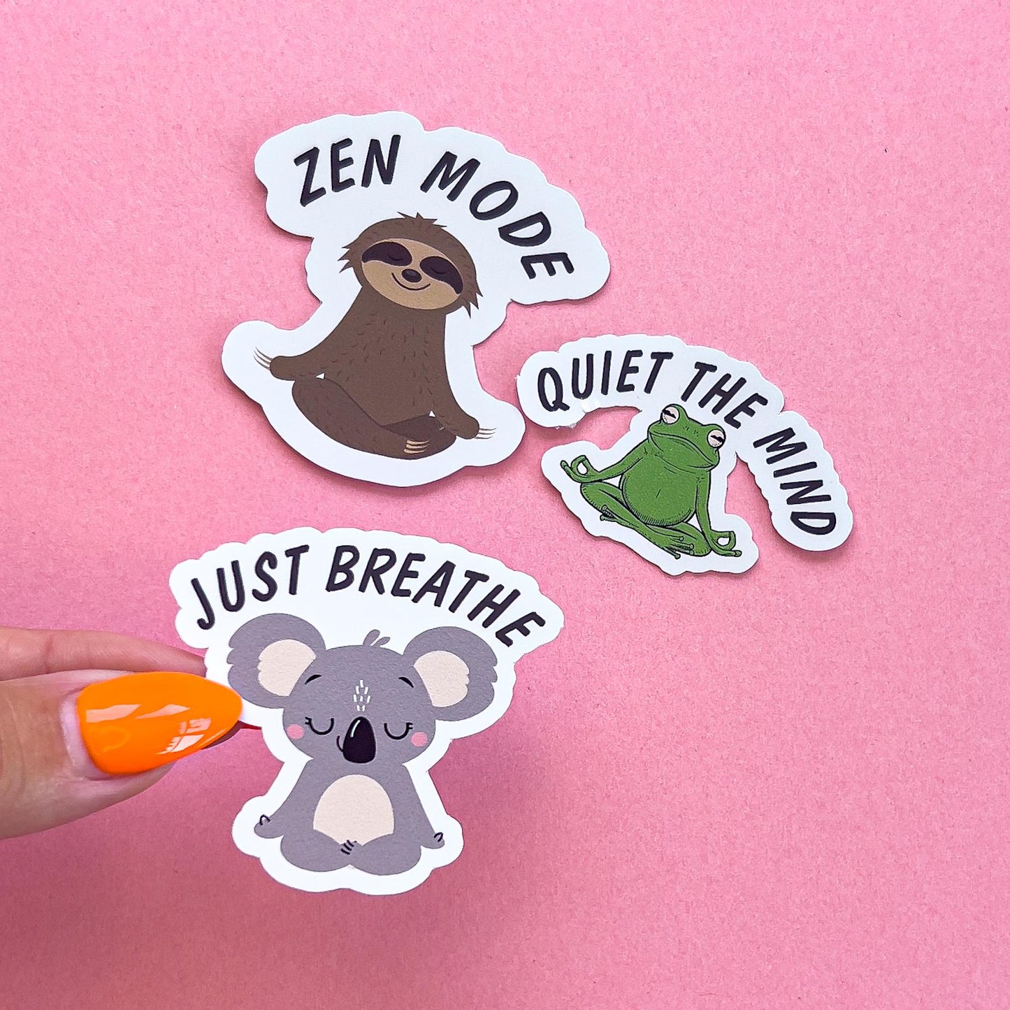Cute Yoga Animals Sticker laptop sticker, funny sticker, laptop decal, tumbler sticker, planner sticker, car decal, water bottle decal 26GYM