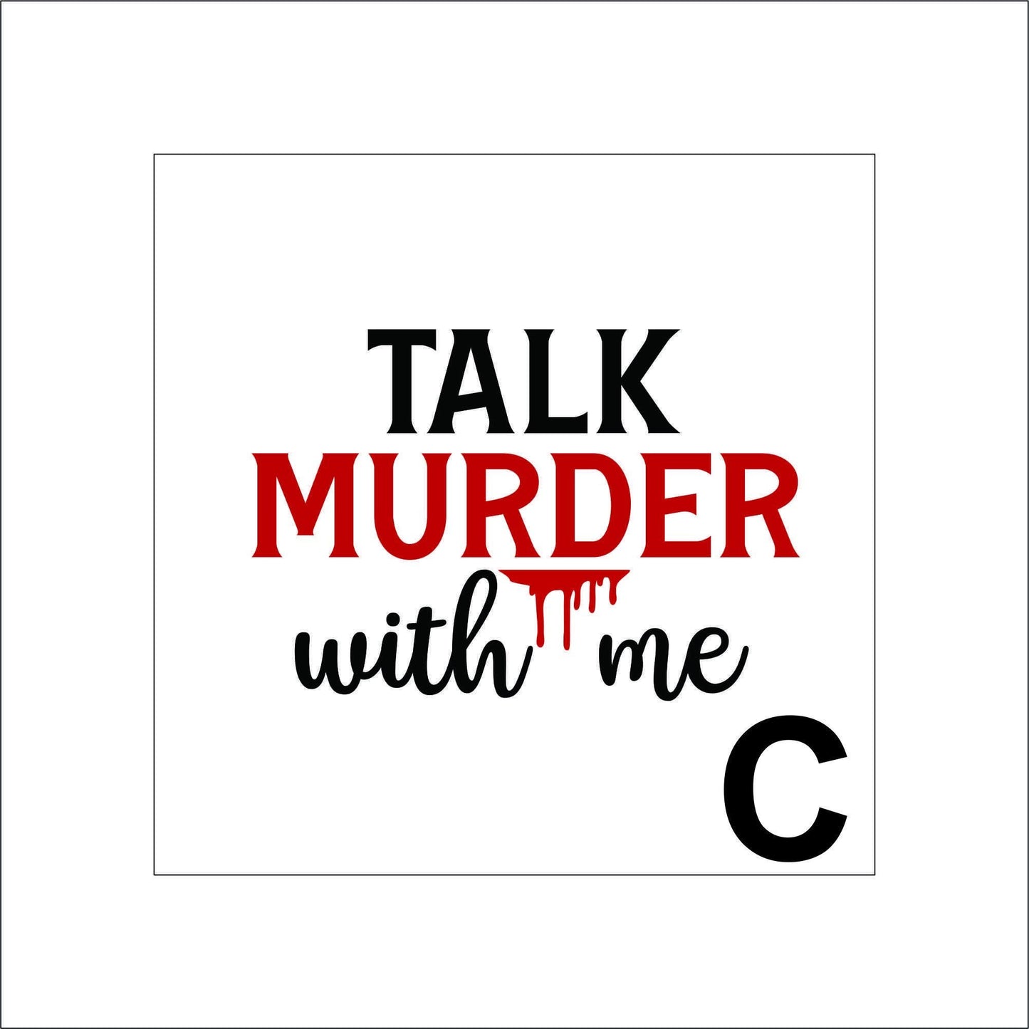 True Crime Shows Sticker Decal for Planners, laptops, tumblers, cars, walls, mirrors, notebooks, phones, etc. 1CRM