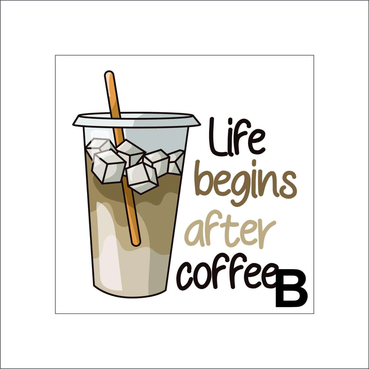 Funny Coffee Quote Sticker pun Sticker Decal for Planners, laptops, tumblers, cars, walls, mirrors, notebooks, phones, etc. 34CFE