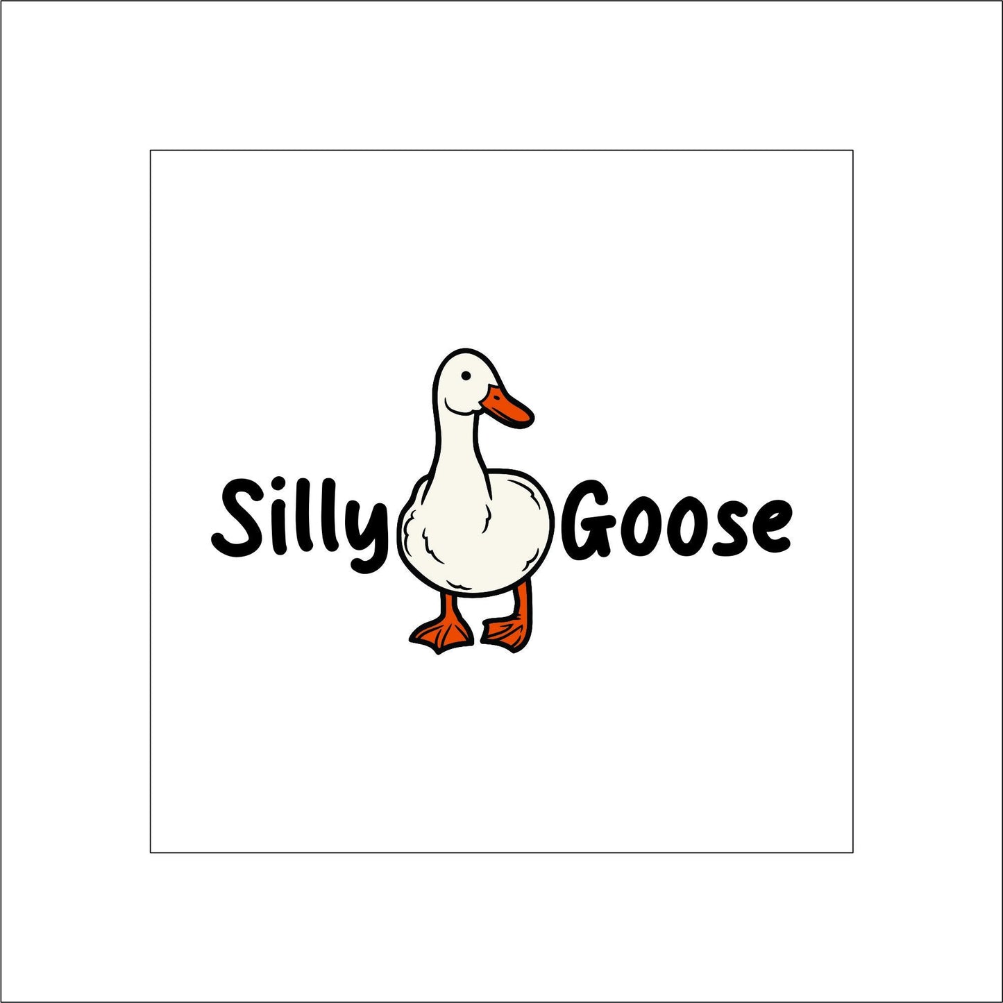 Silly Goose Sticker pun Sticker Decal for Planners, laptops, tumblers, cars, walls, mirrors, notebooks, phones, etc. 52ANML