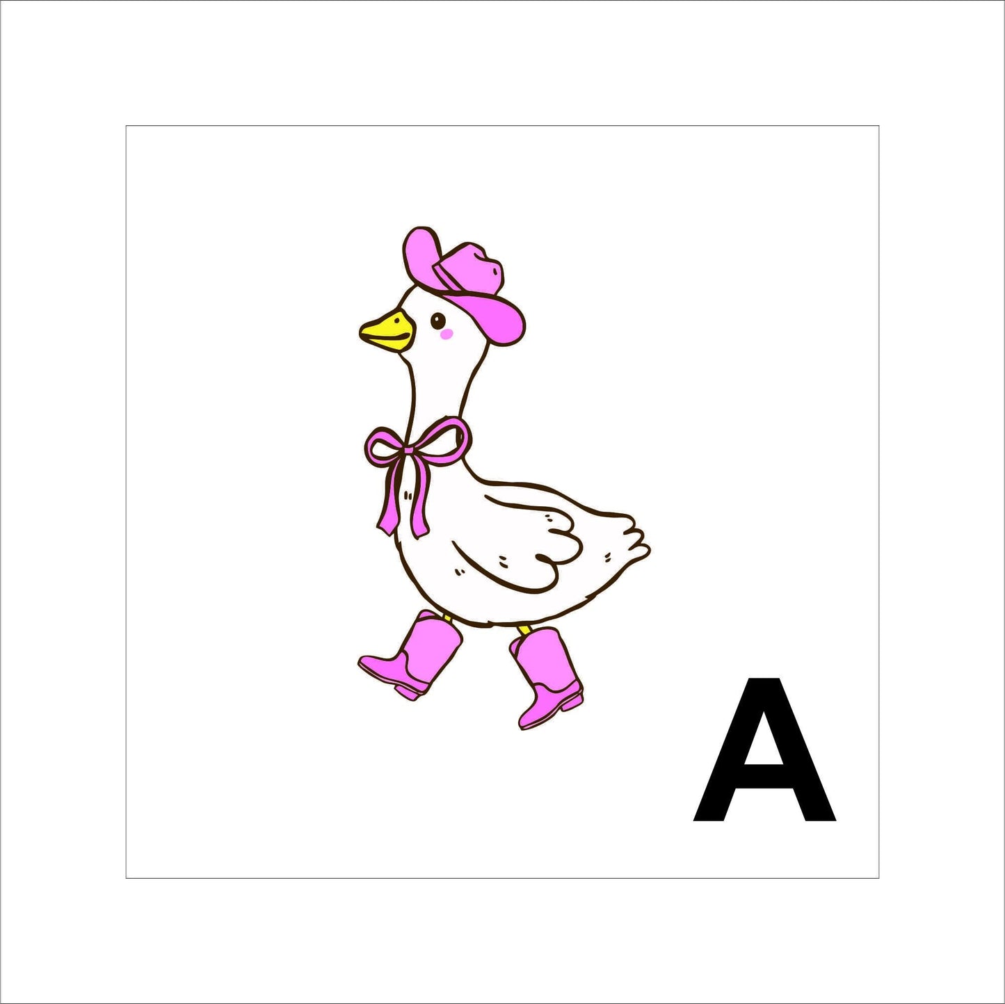 Silly Country Goose Sticker pun Sticker Decal for Planners, laptops, tumblers, cars, walls, mirrors, notebooks, phones, etc. 4CNTRY