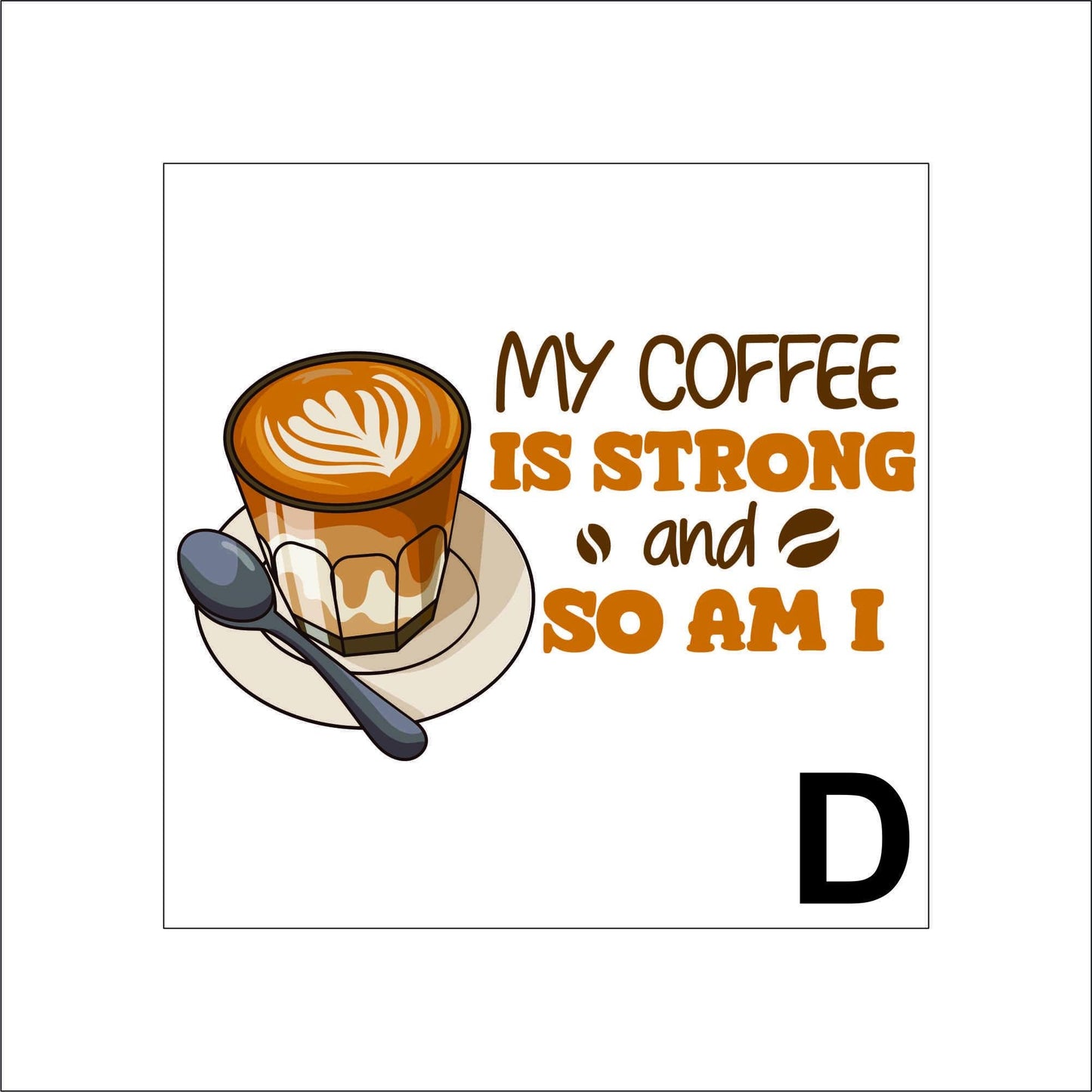 Coffee Quotes Sticker Decal for Planners, laptops, tumblers, cars, walls, mirrors, notebooks, phones, etc. 3CFE