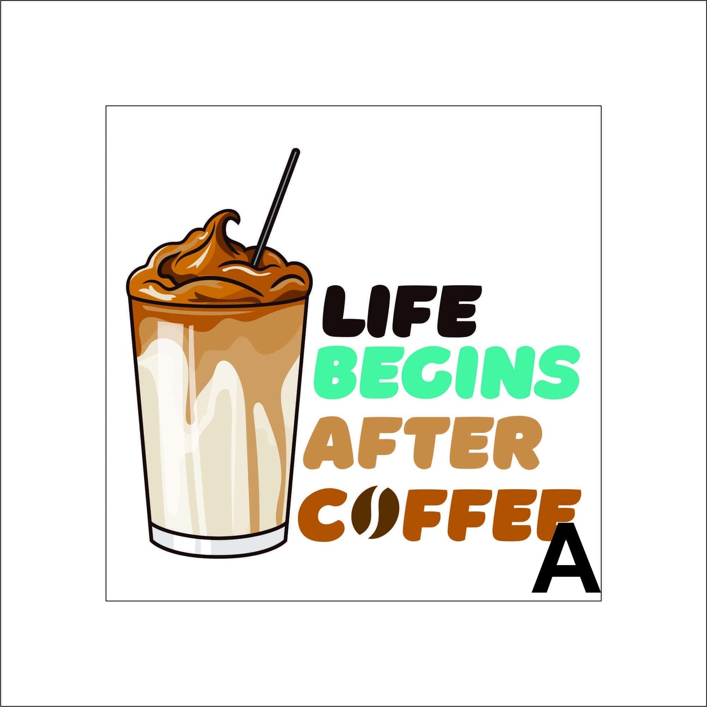 Funny Coffee Quote Sticker pun Sticker Decal for Planners, laptops, tumblers, cars, walls, mirrors, notebooks, phones, etc. 34CFE