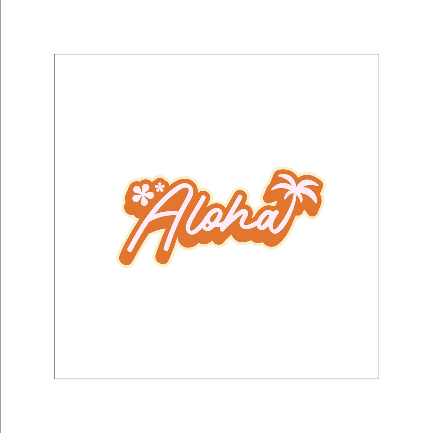 Aloha Sticker Decal for Planners, laptops, tumblers, cars, walls, mirrors, notebooks, phones, etc. 42SAY