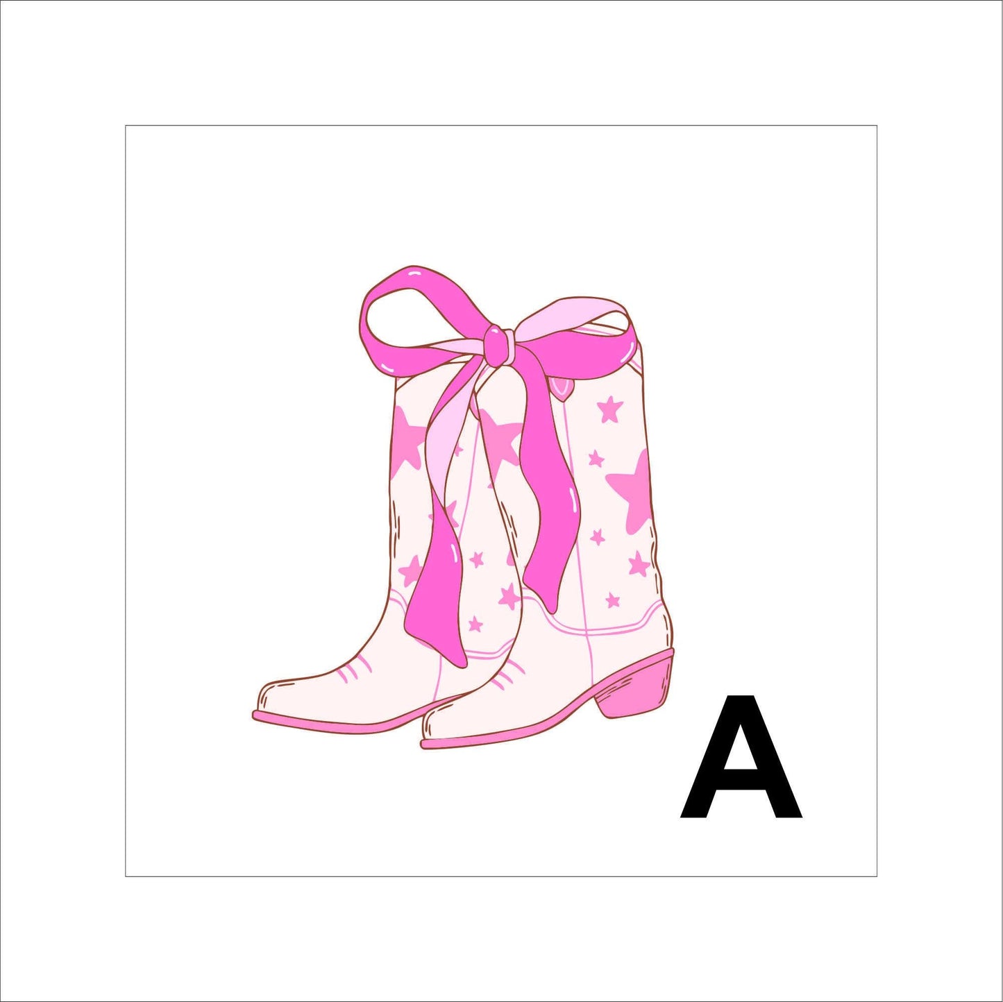 Pink Cowgirl Boots Sticker Decal for Planners, laptops, tumblers, cars, walls, mirrors, notebooks, phones, etc. 2CNTRY
