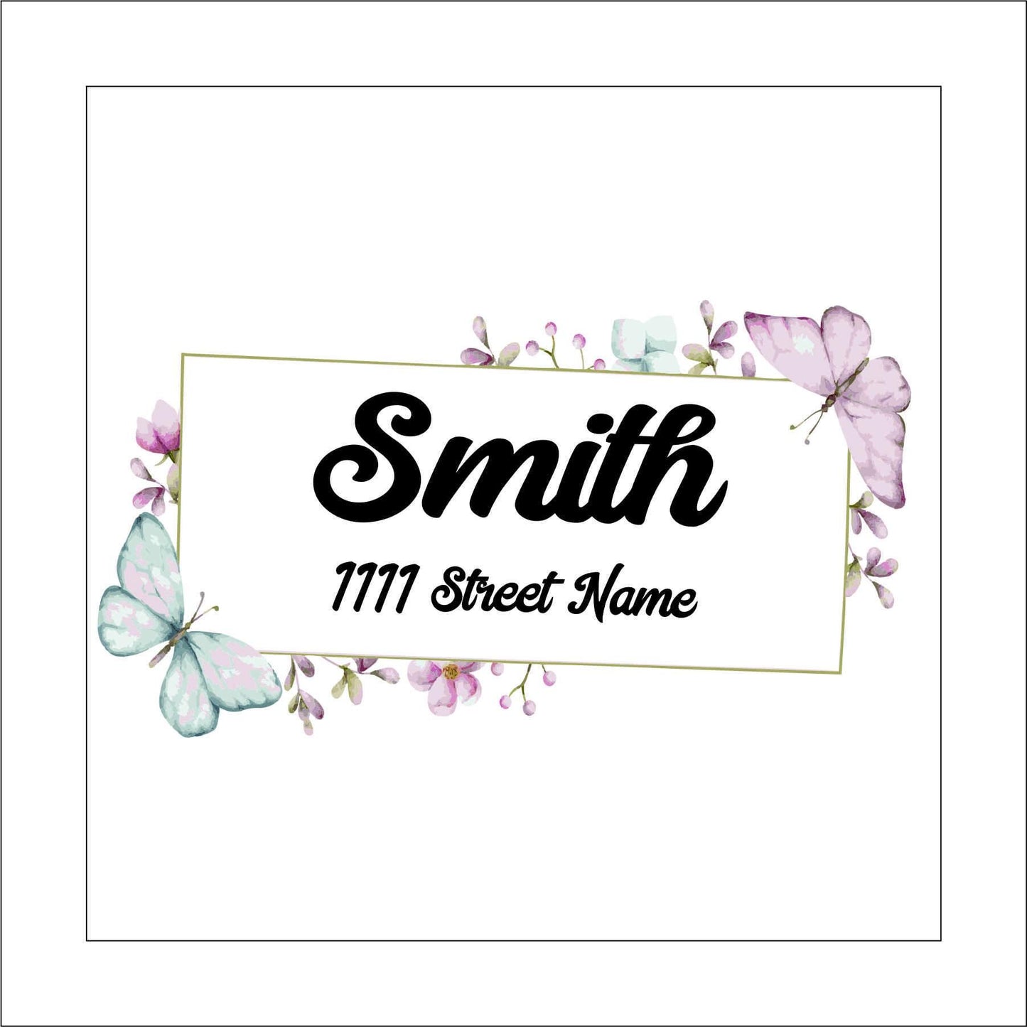 Custom Name Mailbox Sticker Decal for Planners, laptops, tumblers, cars, walls, mirrors, notebooks, phones, etc. 4BOX