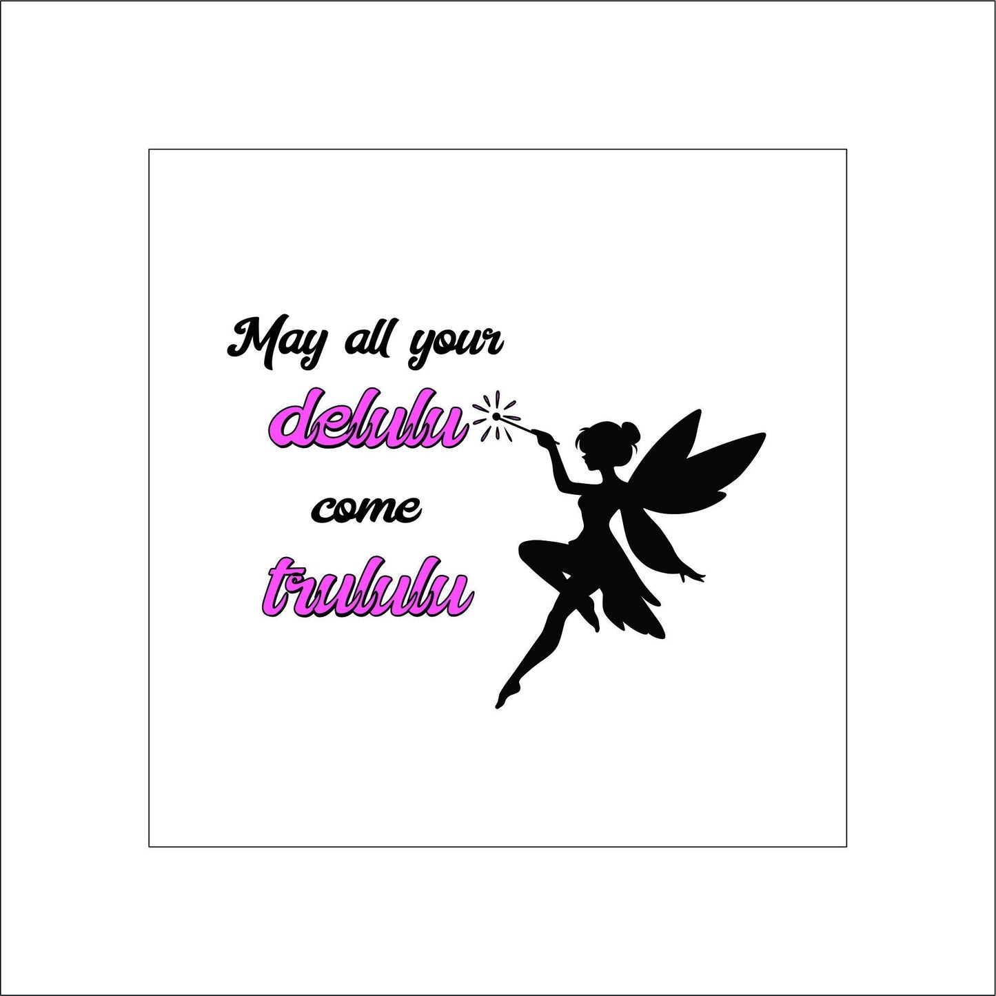 Make your dreams come true fairy Sticker Decal for Planners, laptops, tumblers, cars, walls, mirrors, notebooks, phones, etc. 7FNTSY