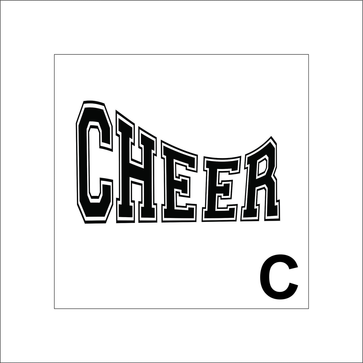 Cheerleading Sticker Decal for Planners, laptops, tumblers, cars, walls, mirrors, notebooks, phones, etc. 1SPT