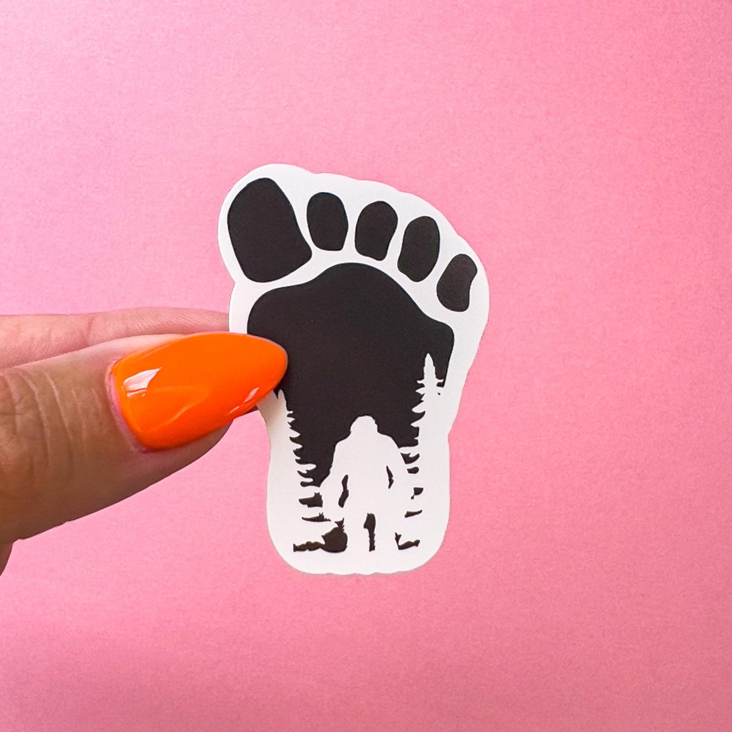 Bigfoot Sticker Decal for Planners, laptops, tumblers, cars, walls, mirrors, notebooks, phones, etc. 16FNTSY