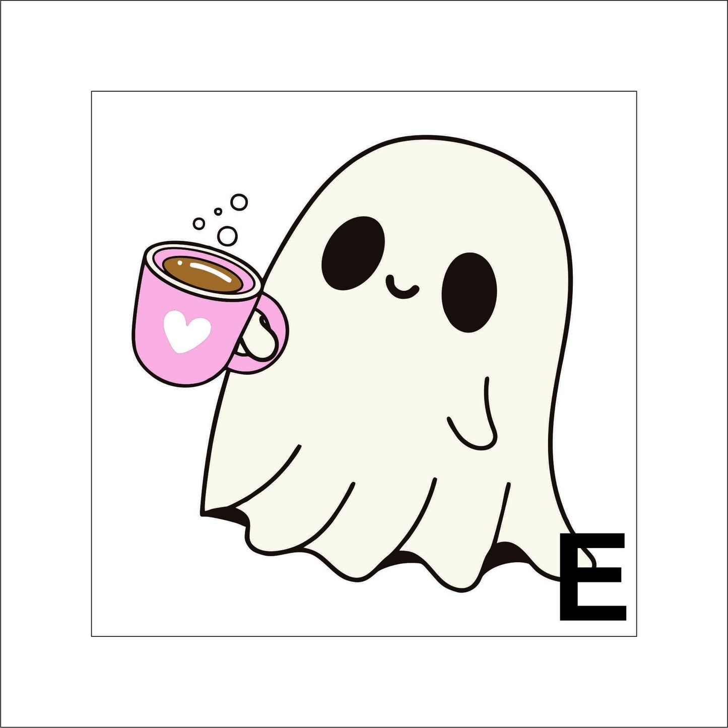 Cute Ghosts Sticker laptop sticker, funny sticker, laptop decal, tumbler sticker, planner sticker, car decal, water bottle decal 5HLWN