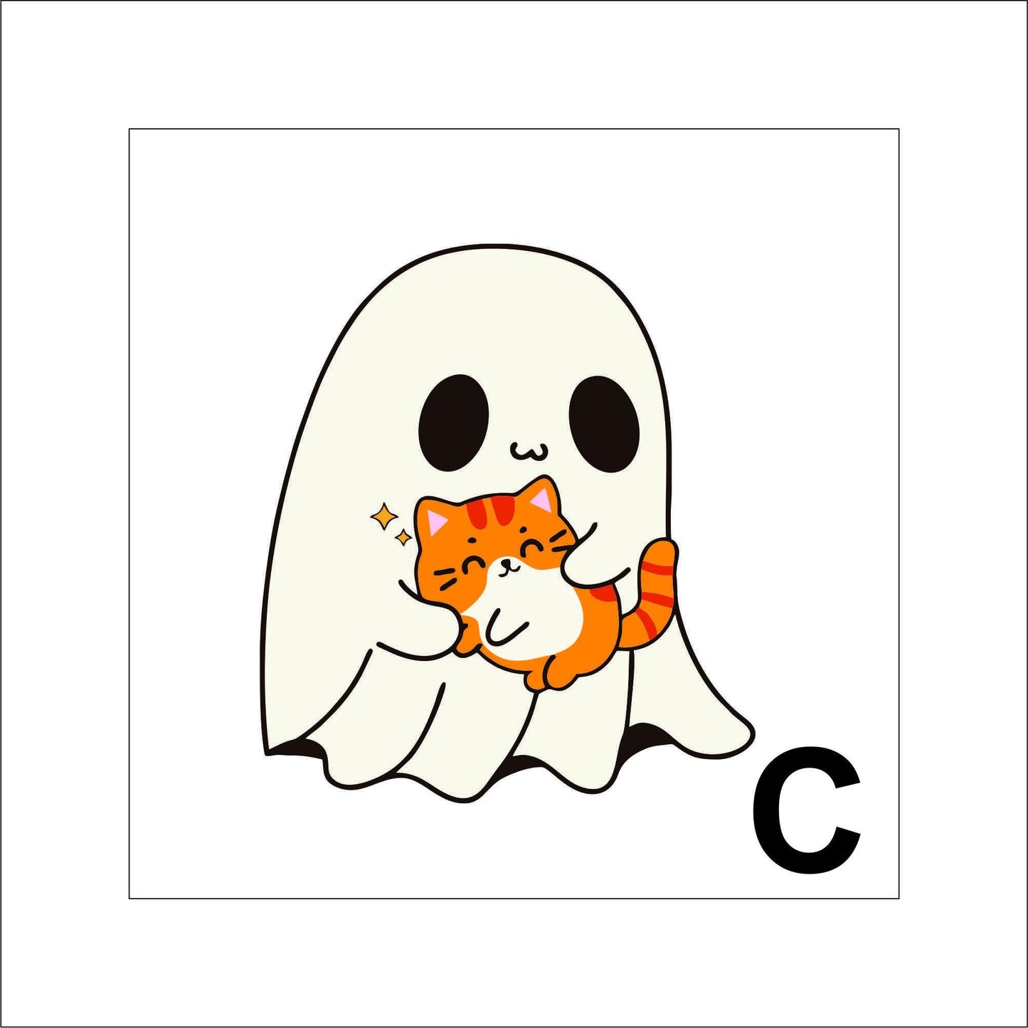 Cute Ghosts Sticker laptop sticker, funny sticker, laptop decal, tumbler sticker, planner sticker, car decal, water bottle decal 5HLWN