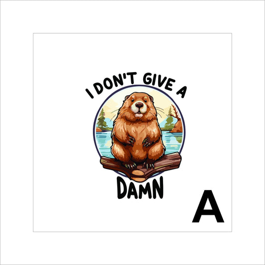 Funny Beaver Animal Pun Sticker Decal for Planners, laptops, tumblers, cars, walls, mirrors, notebooks, phones, etc. 48ANML