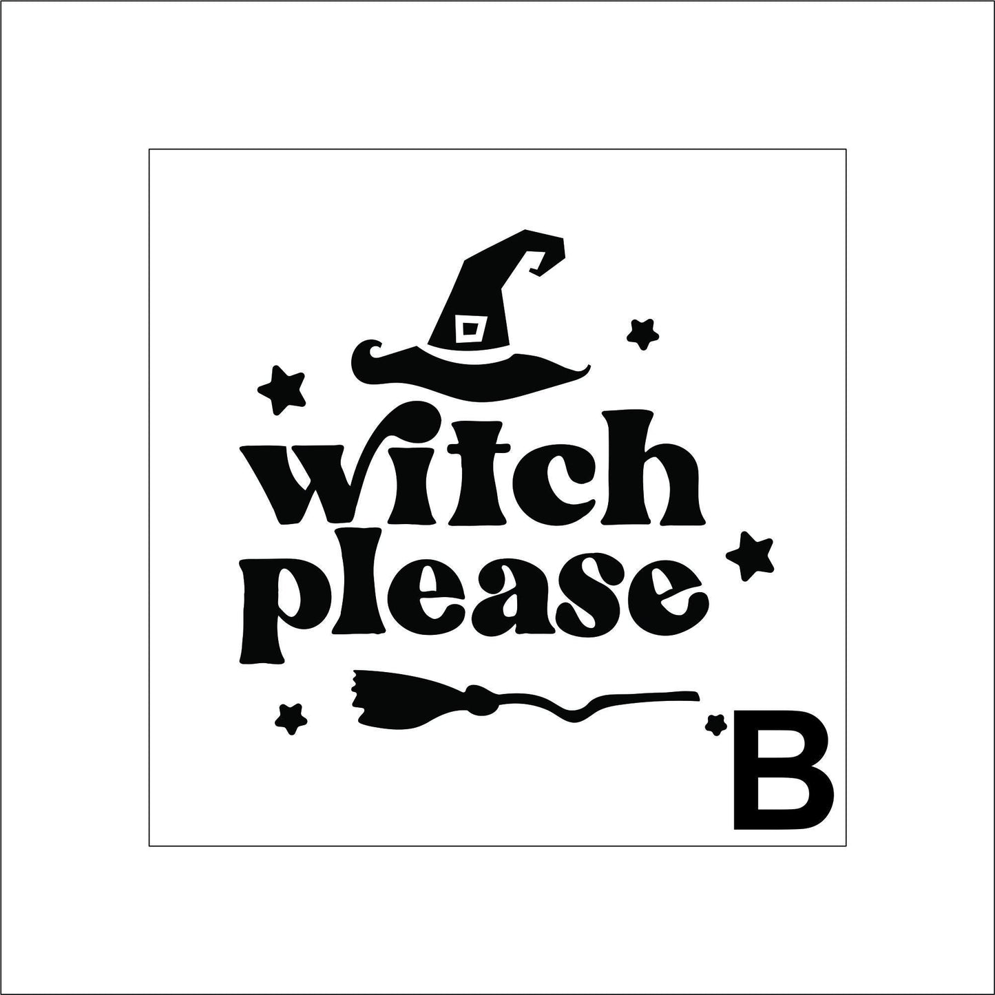 Halloween Witch Sticker Decal for Planners, laptops, tumblers, cars, walls, mirrors, notebooks, phones, etc. 7HLWN