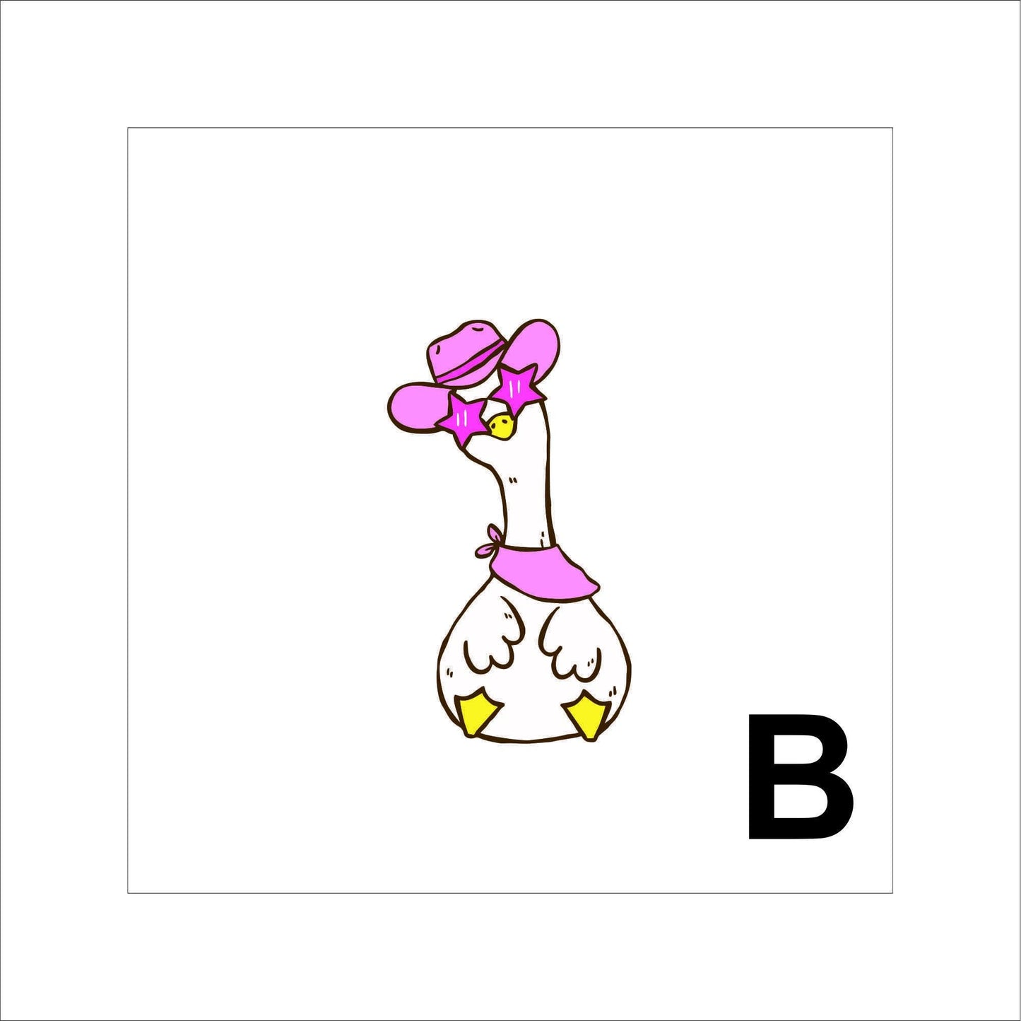Silly Country Goose Sticker pun Sticker Decal for Planners, laptops, tumblers, cars, walls, mirrors, notebooks, phones, etc. 4CNTRY