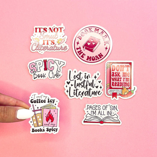 Smut Romance Book Sticker laptop sticker, funny sticker, laptop decal, tumbler sticker, planner sticker, car decal, water bottle decal 1BOK