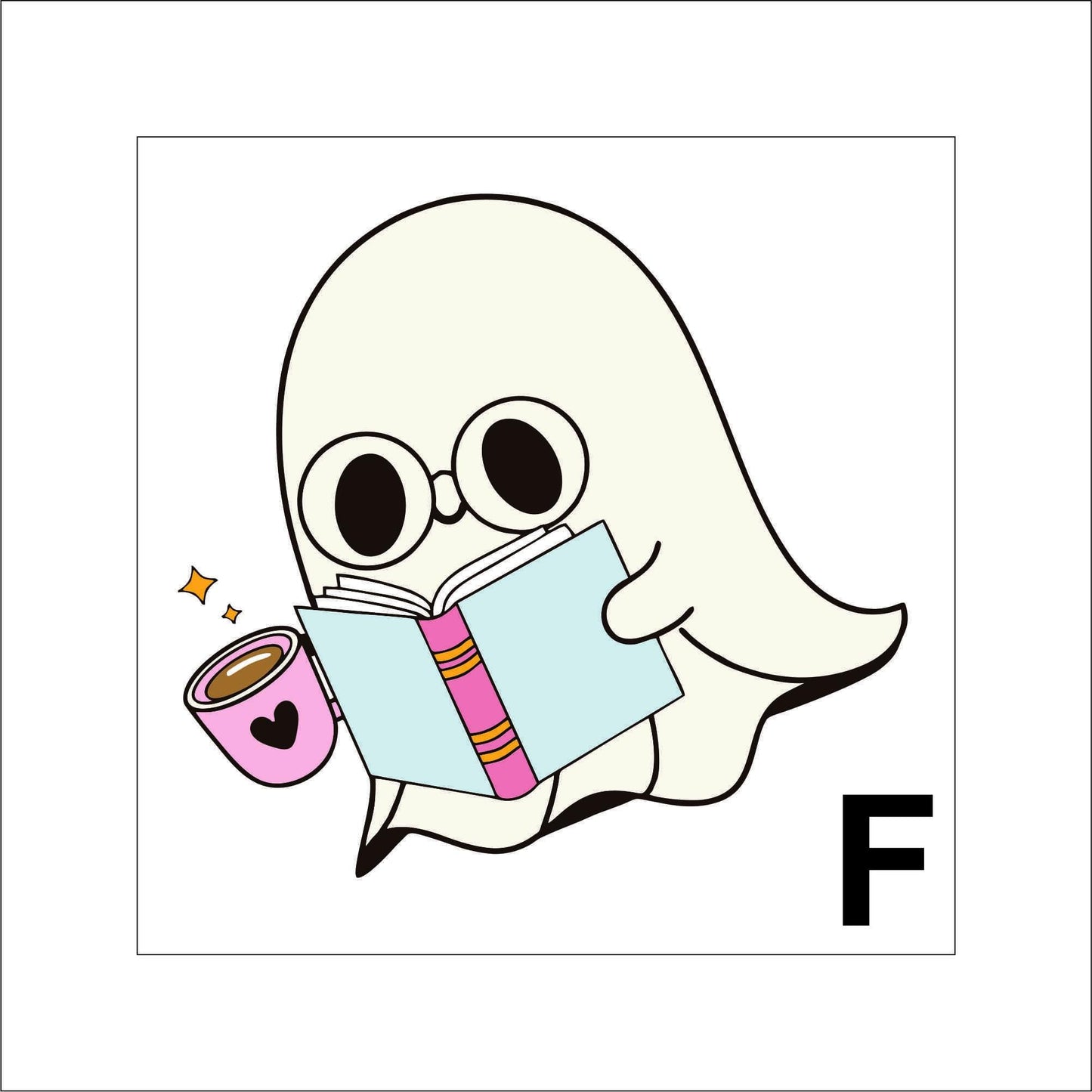 Cute Ghosts Sticker laptop sticker, funny sticker, laptop decal, tumbler sticker, planner sticker, car decal, water bottle decal 5HLWN