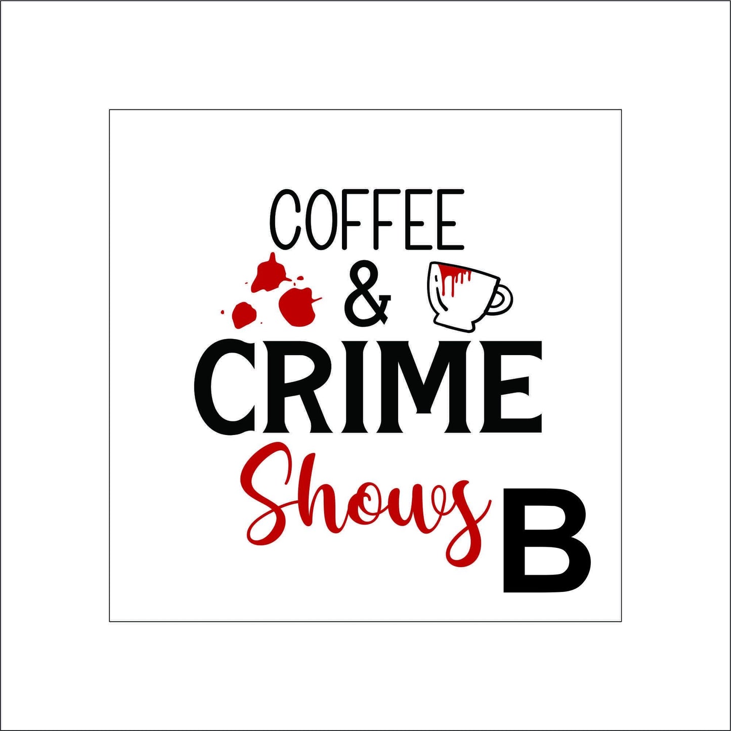 True Crime Shows Sticker Decal for Planners, laptops, tumblers, cars, walls, mirrors, notebooks, phones, etc. 1CRM