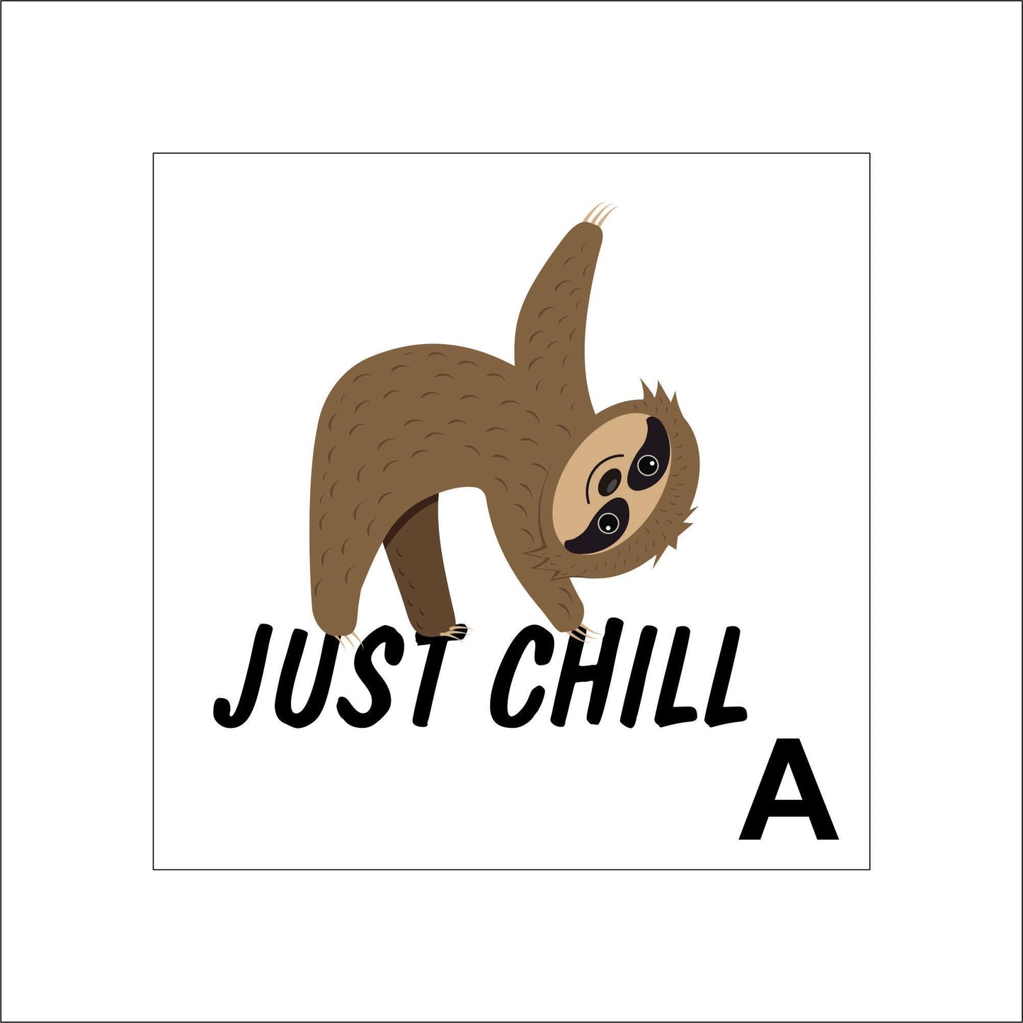 Cute Sloth Sticker pun laptop sticker, funny sticker, laptop decal, tumbler sticker, planner sticker, car decal, water bottle decal 10ANML