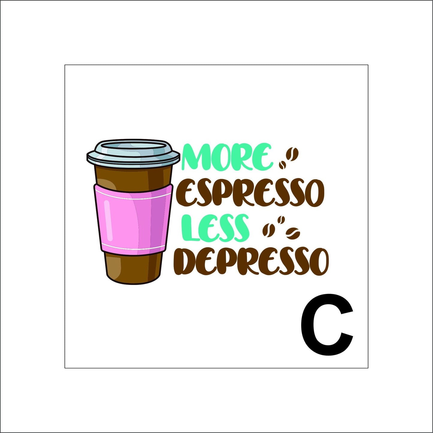 Funny Coffee Quote Sticker pun Sticker Decal for Planners, laptops, tumblers, cars, walls, mirrors, notebooks, phones, etc. 34CFE