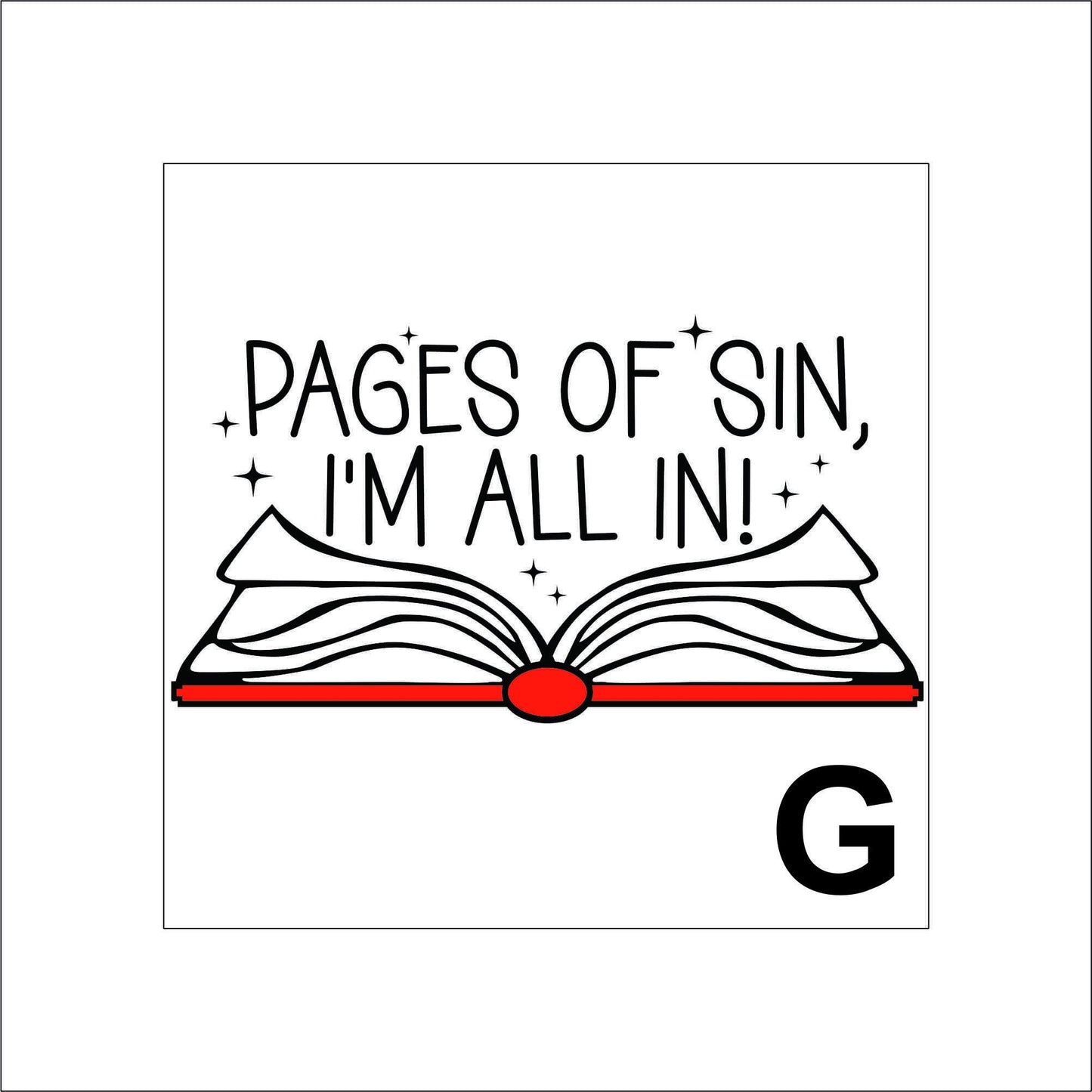 Smut Book Sticker Decal for Planners, laptops, tumblers, cars, walls, mirrors, notebooks, phones, etc. 4BOK