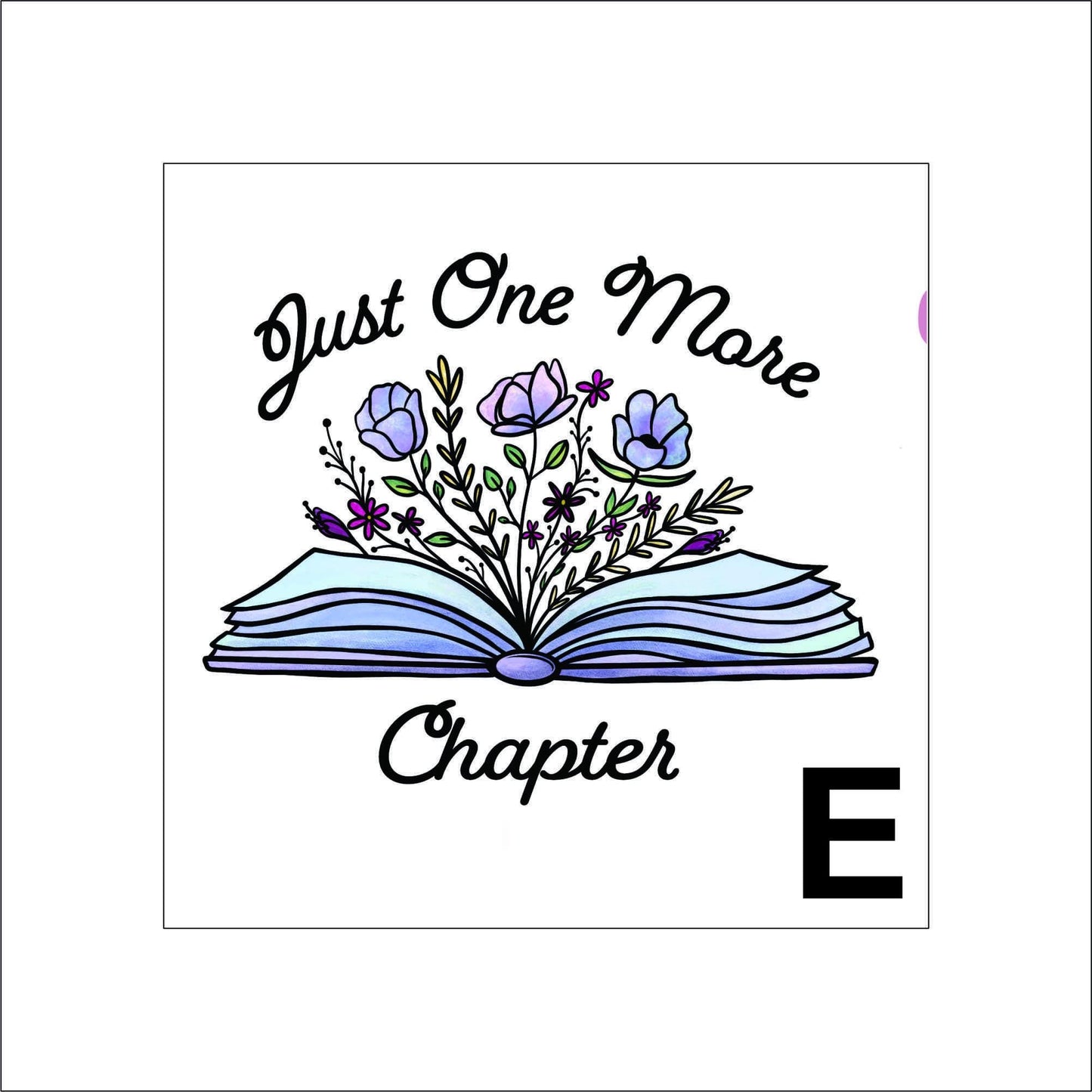 Floral Book Sticker Decal for Planners, laptops, tumblers, cars, walls, mirrors, notebooks, phones, etc. 2BOK