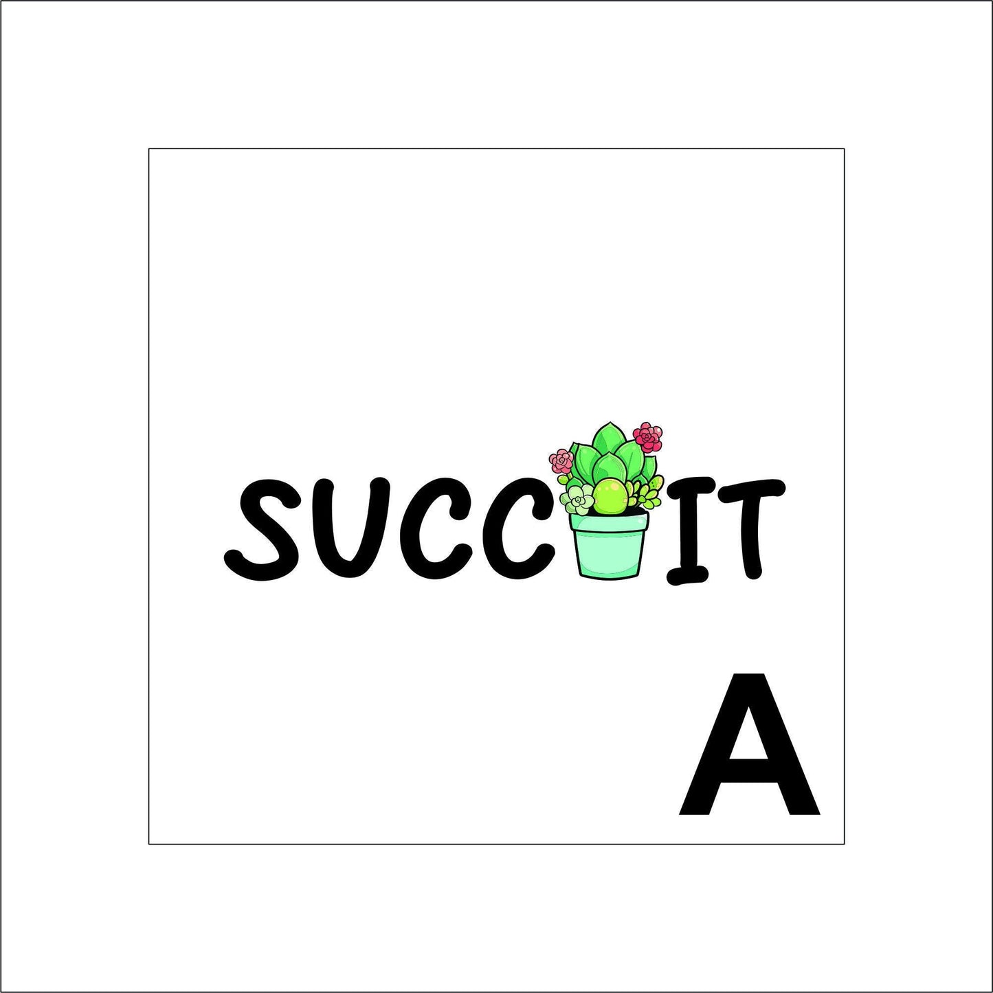 A Little Thorny Plant pun Sticker Decal for Planners, laptops, tumblers, cars, walls, mirrors, notebooks, phones, etc. 3PLNT