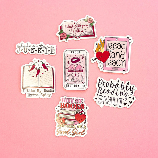 Smut Book Sticker Decal for Planners, laptops, tumblers, cars, walls, mirrors, notebooks, phones, etc. 4BOK