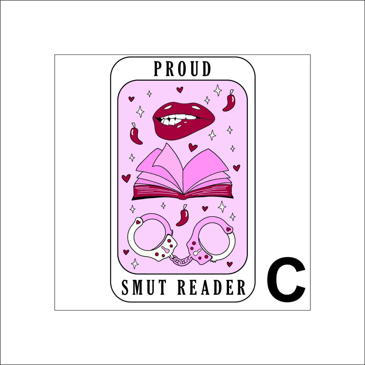 Smut Book Sticker Decal for Planners, laptops, tumblers, cars, walls, mirrors, notebooks, phones, etc. 4BOK