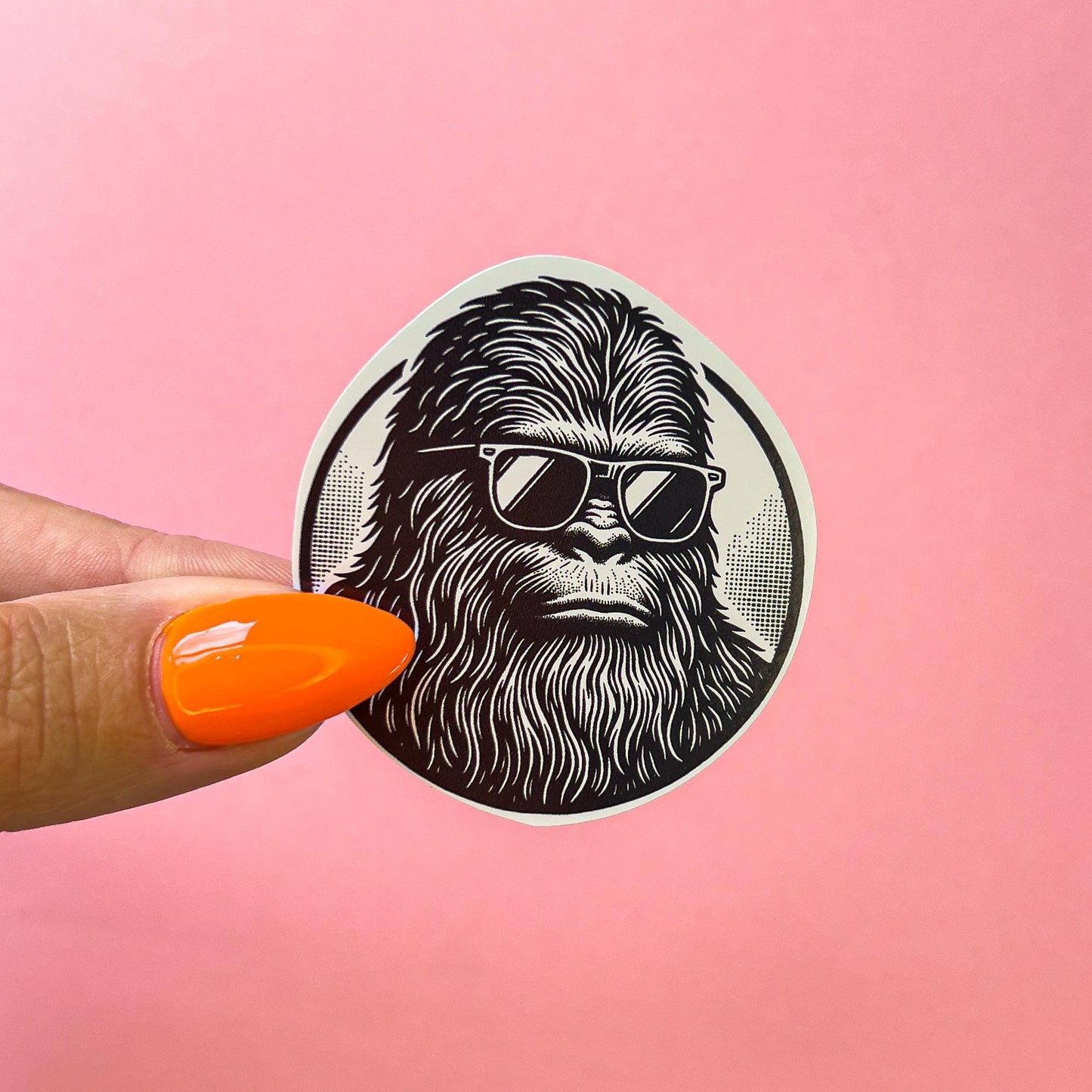 Bigfoot Sticker Decal for Planners, laptops, tumblers, cars, walls, mirrors, notebooks, phones, etc. 16FNTSY