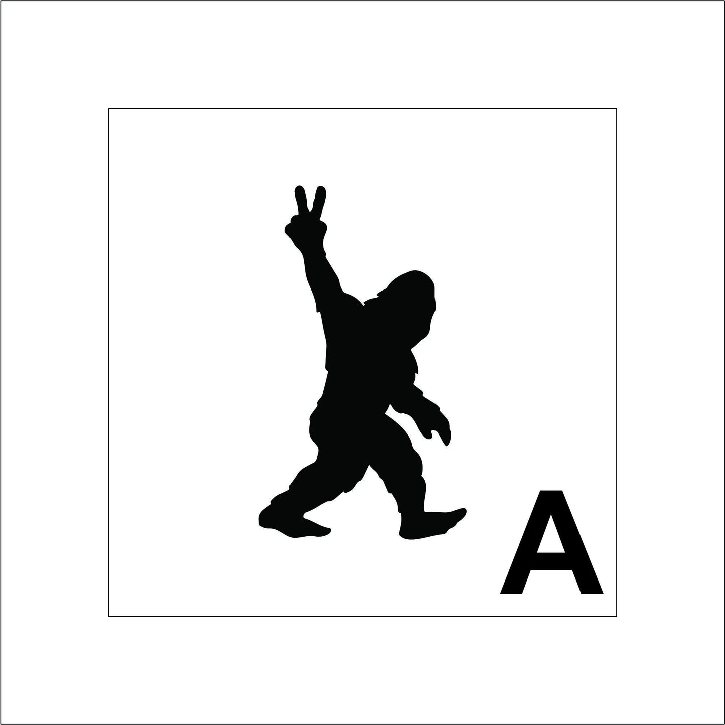 Bigfoot Sticker Decal for Planners, laptops, tumblers, cars, walls, mirrors, notebooks, phones, etc. 16FNTSY