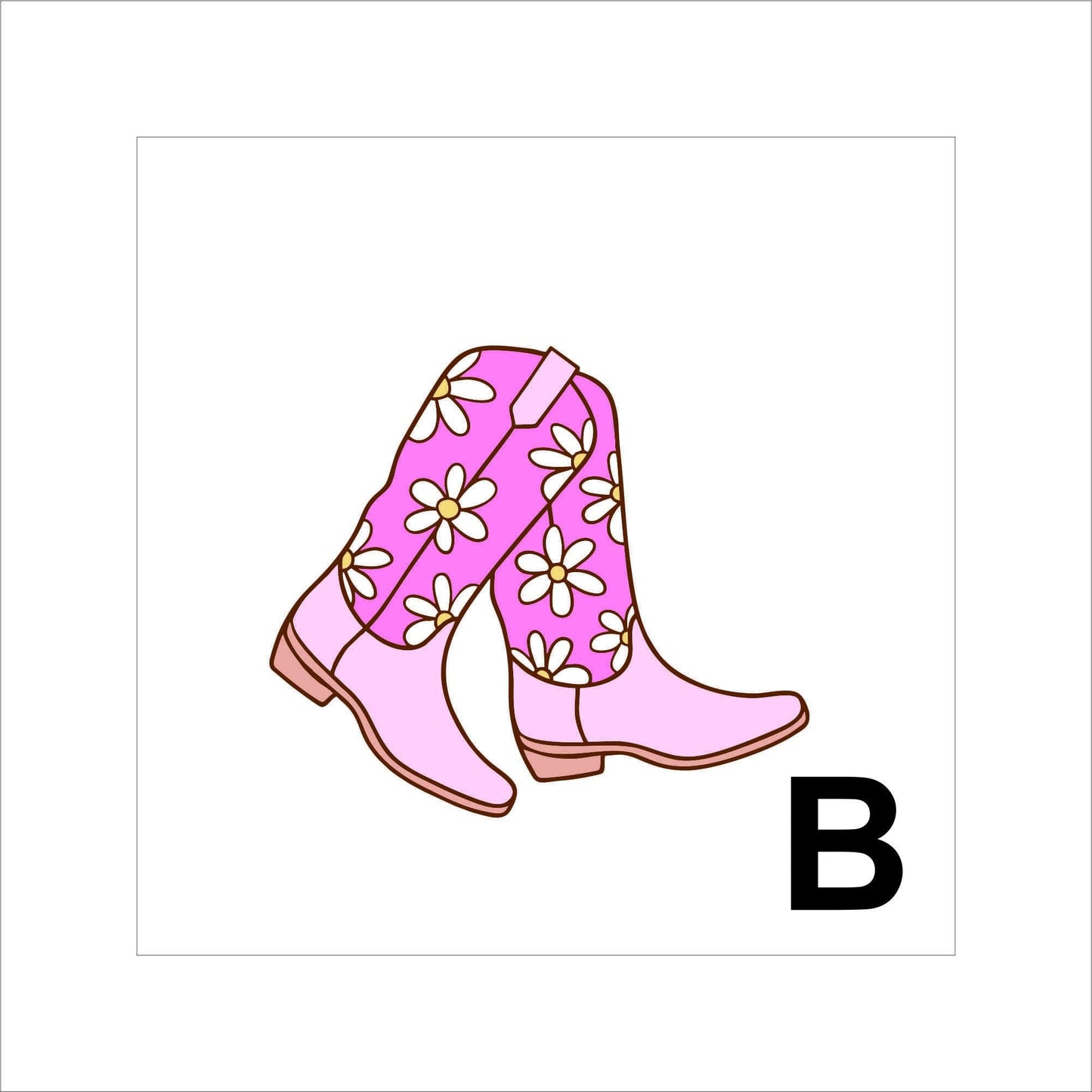 Pink Cowgirl Boots Sticker Decal for Planners, laptops, tumblers, cars, walls, mirrors, notebooks, phones, etc. 2CNTRY