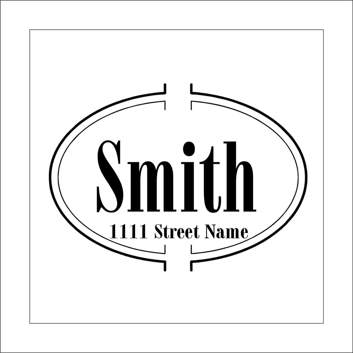 Custom Name Mailbox Sticker Decal for Planners, laptops, tumblers, cars, walls, mirrors, notebooks, phones, etc. 5BOX