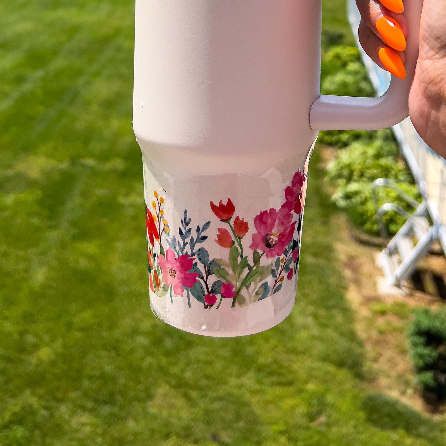 Flower Border Sticker Decal for Planners, laptops, tumblers, cars, walls, mirrors, notebooks, phones, etc. 3BRDR