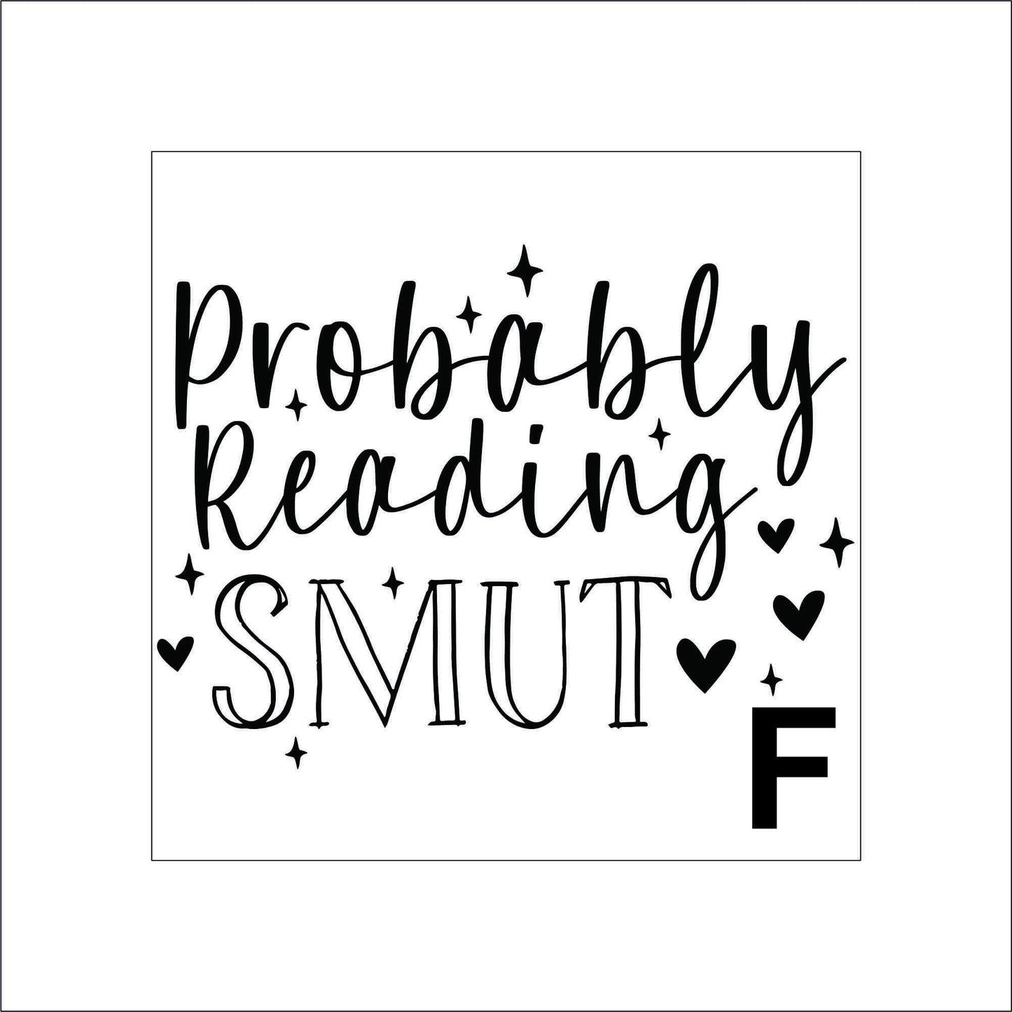 Smut Book Sticker Decal for Planners, laptops, tumblers, cars, walls, mirrors, notebooks, phones, etc. 4BOK