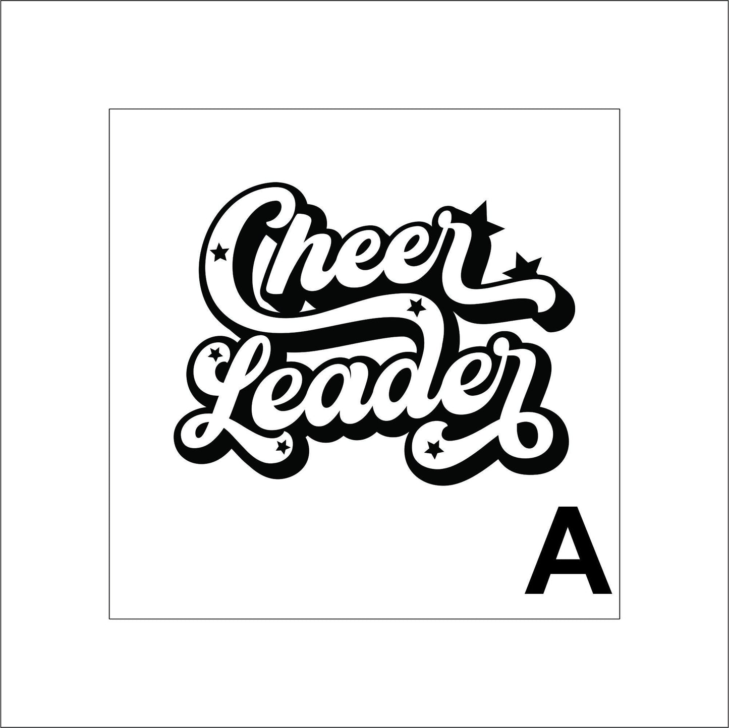 Cheerleading Sticker Decal for Planners, laptops, tumblers, cars, walls, mirrors, notebooks, phones, etc. 1SPT